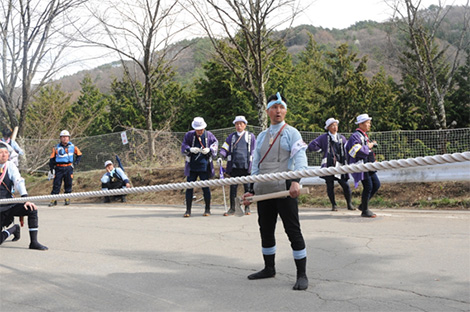 追掛綱の切断