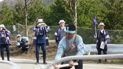 追掛綱の切断